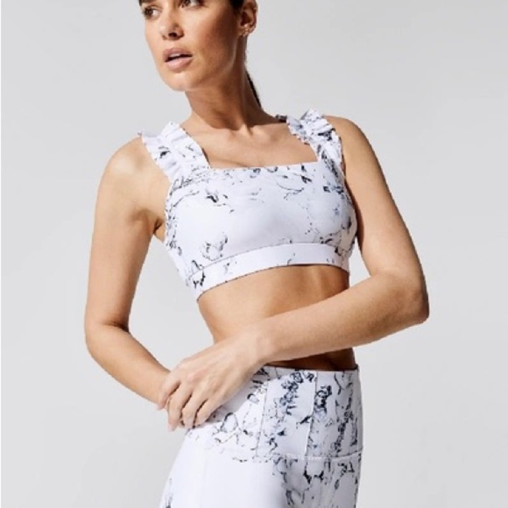 CARBON 38 ruffle detail bra